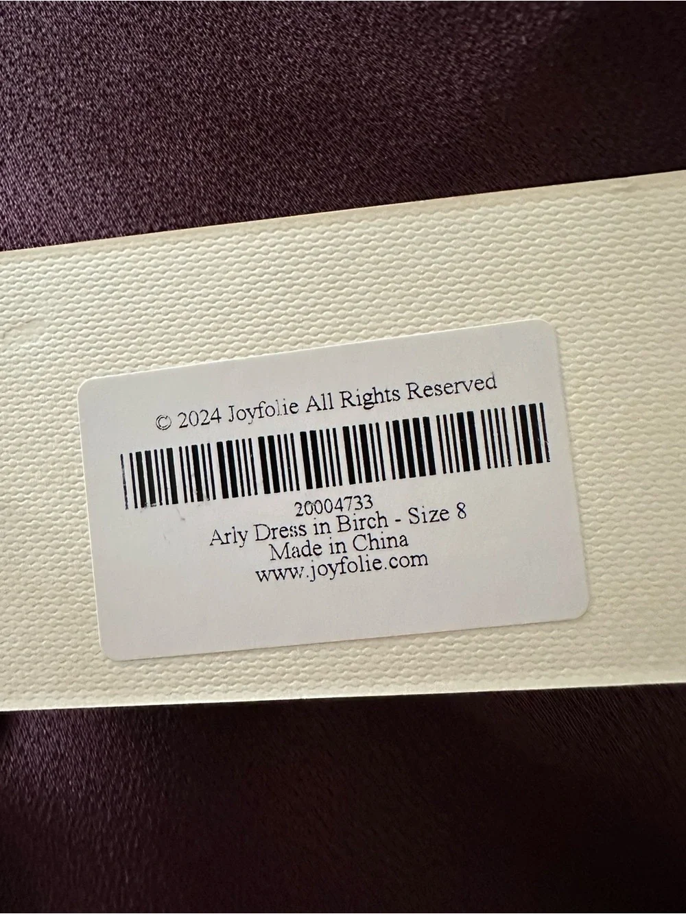 NWT Joyfolie Arly Dress in Birch Size 8Y
